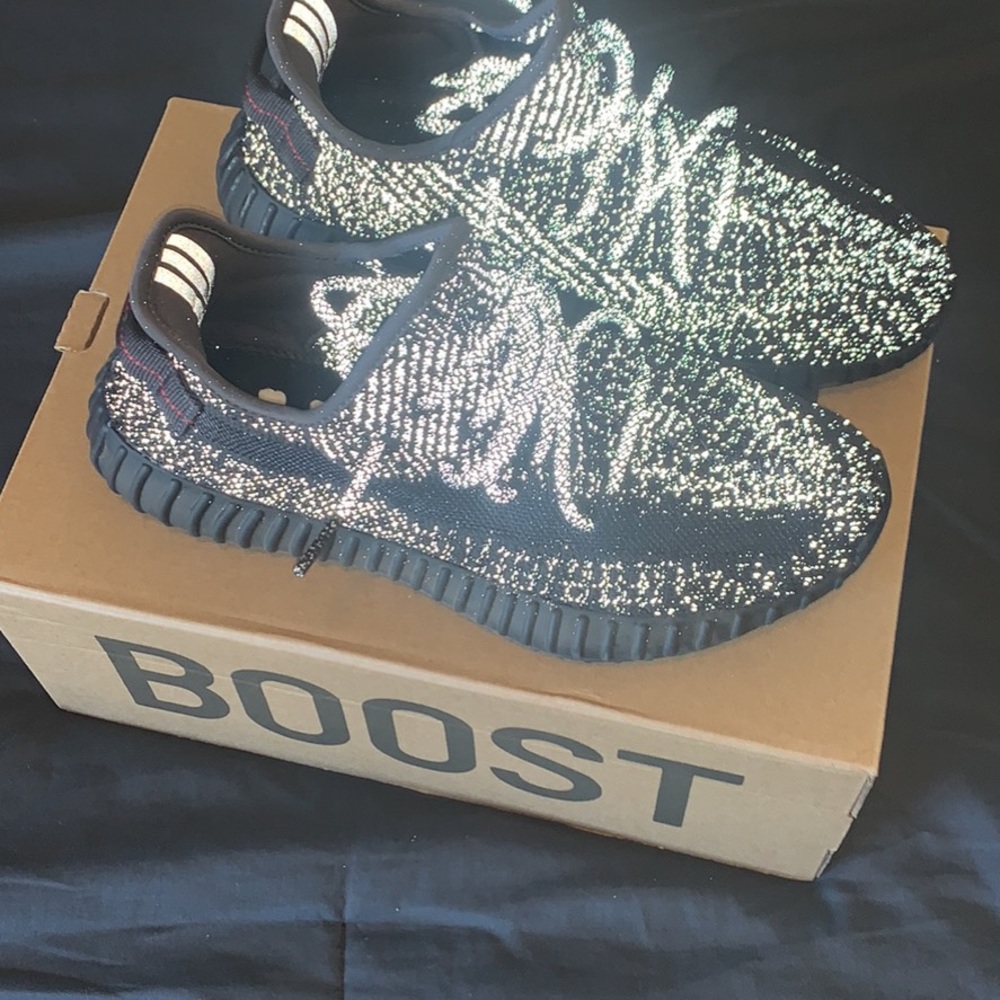Yeezy black reflective used